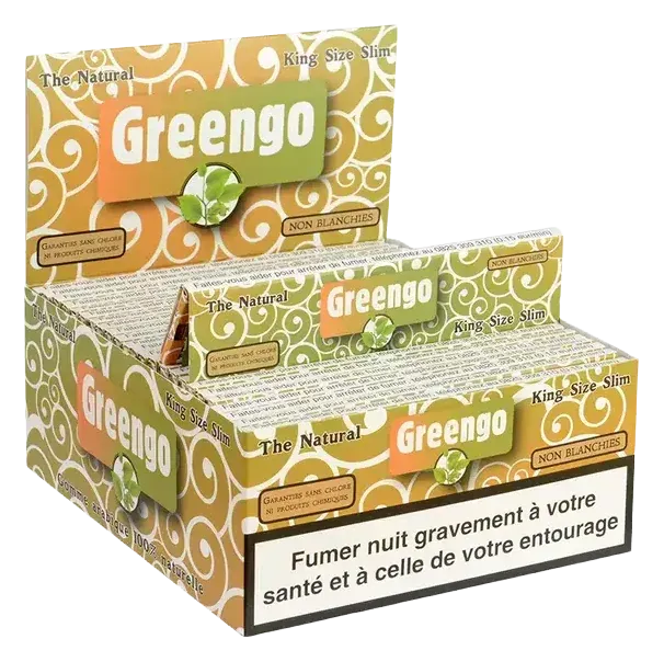 Feuilles à rouler Greengo The Natural King Size Slim non blanchies vue 2