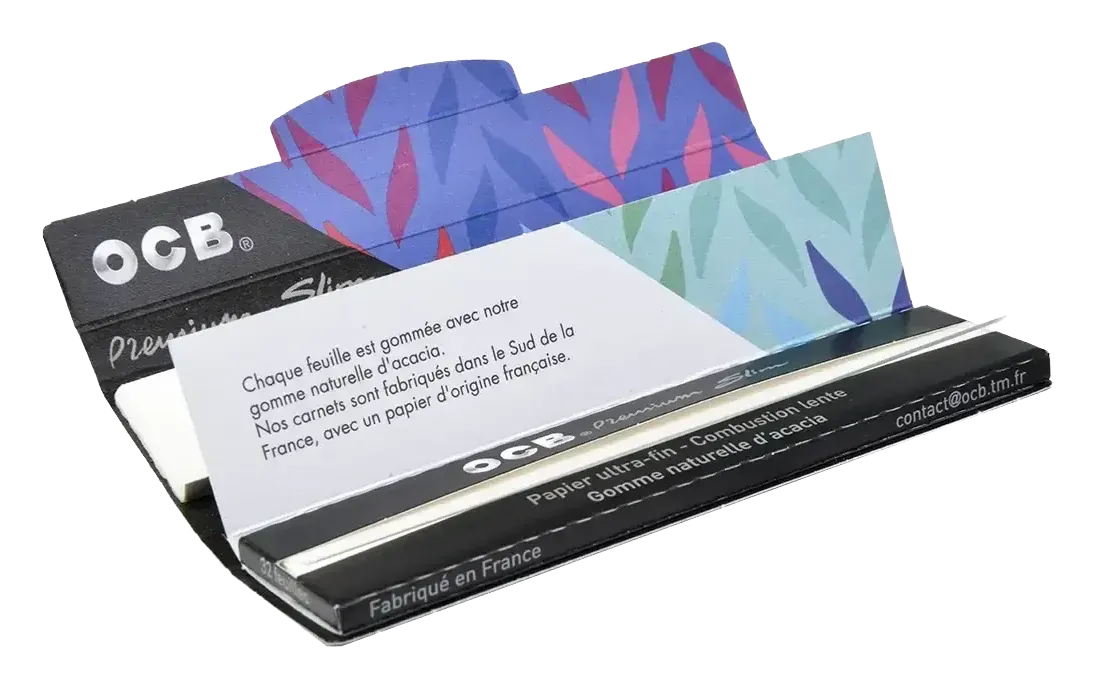 Feuilles à rouler OCB Premium Slim avec filtres carton inclus vue 3