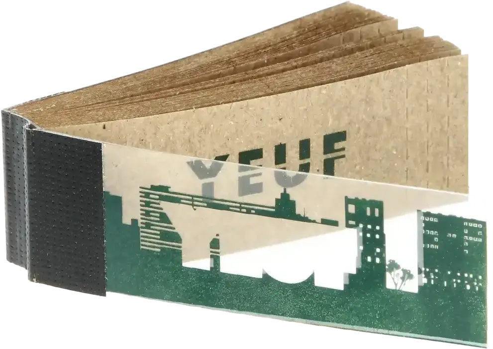 Filtres carton Yeuf slim perforés au design urbain vue 2