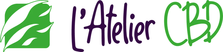 Logo horizontal de L'Atelier CBD